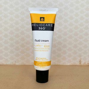 Heliocare 360 Fluid Cream Broad Spectrum Sunscreen SPF 50 - Brand New 50ml